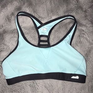 mint blue sports bra